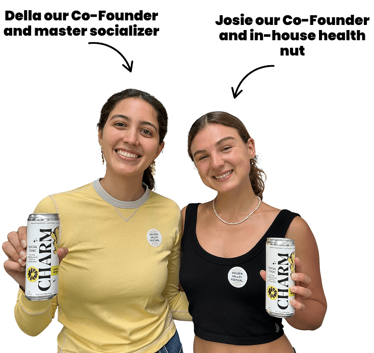 Della and Josie holding Charm